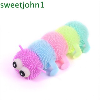 Sweetjohn ของเล่นหนอนผีเสื้อเรืองแสง หลากสี แบบโต้ตอบ ช่วยบรรเทาความเครียด