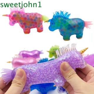 Sweetjohn Fidget ลูกบอลบีบเรืองแสง ของเล่นบรรเทาความเครียด