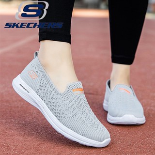 Skechers_ รองเท้ากีฬาลําลอง ผ้าตาข่าย เบาพิเศษ ระบายอากาศ พื้นเตี้ย สําหรับผู้หญิง