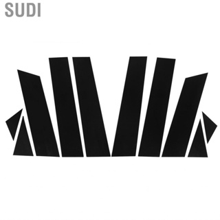 Sudi Pillar Post Decal Side Window Trim Protective Ultra Thin Pre Cut Gloss Black Durable for Car