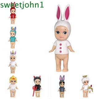 Sweetjohn โมเดลฟิกเกอร์ รูปการ์ตูนอนิเมะ Angel Series Rabbit Sonny Angel น่ารัก ของเล่นสําหรับเด็ก