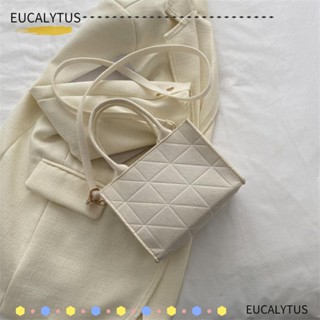 Eutus กระเป๋าสะพายไหล่ ผ้าสักหลาด แต่งซิป ทรงสี่เหลี่ยม สีพื้น สําหรับผู้หญิง