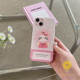 For เคสไอโฟน 14 Pro Max [Cute Cartoon Pink Pop Grip] เคส Phone Case For iPhone 14 Pro Max Plus 13 12 11 For เคสไอโฟน11 Ins Korean Style Retro Classic Couple Shockproof Protective TPU Cover Shell