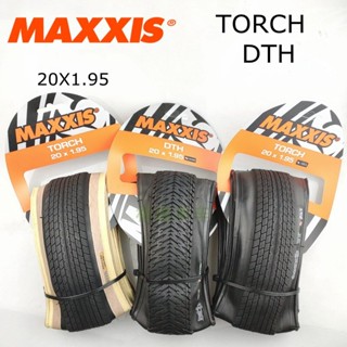 MAXXIS 20ไฟฉายDTH SkinwallสียางจักรยานMTB 20X1.75 20 X1.95(49-406) Fixed Gearจักรยานภูเขาพับยาง