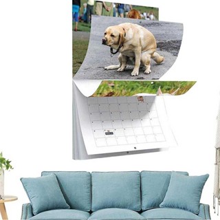 2024 Pooping Dogs Calendar,Dog Pooping in Beautiful Place Calendar For Dog Lover