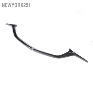 Newyork251 2Pcs Front Grill Trim Glossy สีดำพลาสติก ABS กันชน Moulding สำหรับ MAZDA CX-5 CX-8 2017-2019