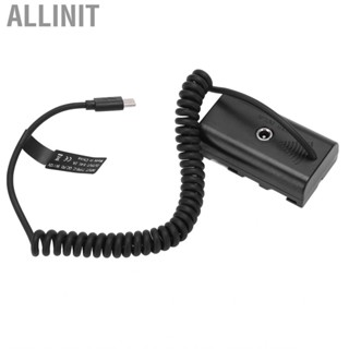 Allinit External Power Supply  Long Lasting Good Cooling Effect Type C To NP F550 Spring Core Dummy  Less Heat for Monitors With