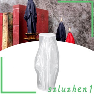 [Szluzhen1] แม่พิมพ์ซิลิโคน รูปปั้นฮาโลวีน 3D ขนาด 13.5x6.1 ซม. สําหรับทําเทียน เครื่องประดับ