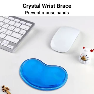 แผ่นรองเมาส์ แผ่นซิลิโคนรองข้อมือ Mouse Pad with Gel Wrist แบบหนา ข้อมือ เมมโมรี่โฟม เจลรองข้อมือ แผ่นรองข้อมือ