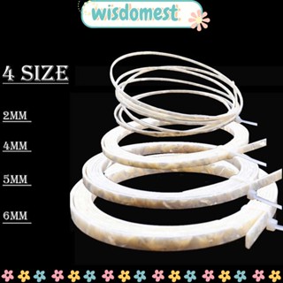 Wisdomest แถบพลาสติก ABS สําหรับทําขอบกีตาร์ เบส อูคูเลเล่ 1 2 ชิ้น