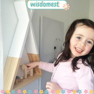 WISDOMEST ชั้นวางของ ทรงสามเหลี่ยม แบบติดผนัง สําหรับห้องนั่งเล่น