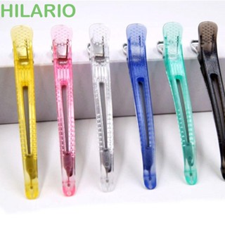 Hilario กิ๊บติดผม แบบไม่ย่น สีชมพู สีฟ้า สีแคนดี้ สําหรับร้านทําผม 6 ชิ้น ต่อชุด