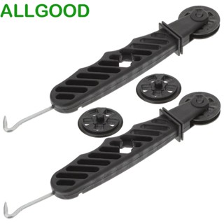 Allgoods ลูกกลิ้งติดตั้งรอก แบบล้อคู่ สําหรับหน้าต่าง