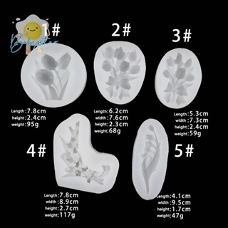 Itht&gt; ใหม่ แม่พิมพ์ซิลิโคน รูปดอกทิวลิป ลิลลี่ สําหรับทําเค้ก ช็อคโกแลต ฟองดองท์ DIY