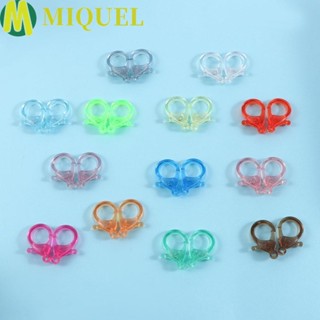 Miquel ตะขอก้ามปู ค้นพบ 10 ชิ้น / ล็อต พวงกุญแจ เครื่องประดับ ทํา อะคริลิค แว่นตา โซ่ เข็มกลัด