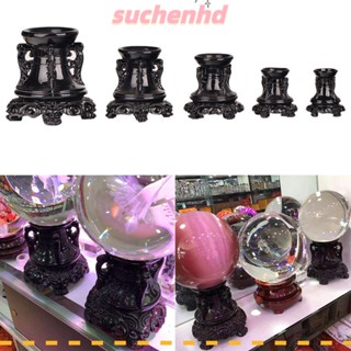 Suchenhd ฐานวางลูกบอลคริสตัล หินโมรา แร่หินโมรา แบบตั้งโต๊ะ