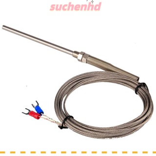 Suchenhd โพรบเซนเซอร์วัดอุณหภูมิ สเตนเลส ยาว 10 ซม. K-Type เทอร์โมคัปเปิล 0-400°C สกรูควบคุมอุณหภูมิ M8 ยาว 300 ซม.