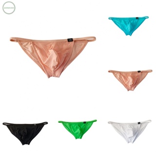 GORGEOUS~Mens Briefs Bikini Underwear Elastic Ice Silk Knicker Lingerie Low Rise