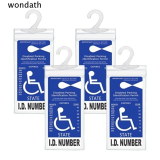 Wonda กระเป๋าใส่บัตร PVC แบบใส ขนาดใหญ่ 11.4x5 นิ้ว สําหรับแขวนตกแต่งภายในรถยนต์