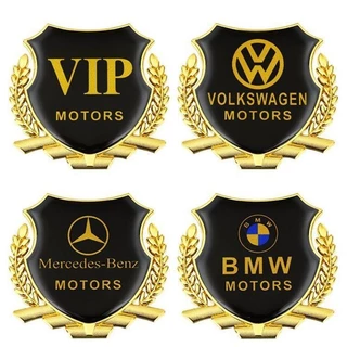 สติกเกอร์โลหะ รูปโลโก้ VIP สามมิติ สร้างสรรค์ สําหรับตกแต่งรถยนต์ 1 ชิ้น