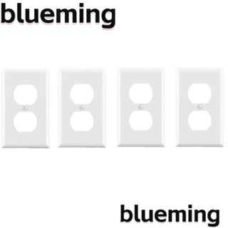 Blueming2 ฝาครอบสวิตช์ไฟ พลาสติก สีขาว พร้อมสกรู 4 ชิ้น