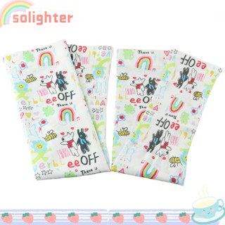 SOLIGHTER ปลอกแขน ผ้าเรยอน แบบบาง กันแดด ทรงหลวม ลายดอกไม้ สีรุ้ง สําหรับผู้หญิง 2 คู่