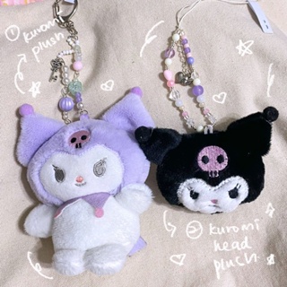 SANRIO Kuromi พวงกุญแจ จี้ตุ๊กตาซานริโอ้น่ารัก แฮนด์เมด สไตล์เกาหลี สําหรับห้อยโทรศัพท์มือถือ กระเป๋านักเรียน