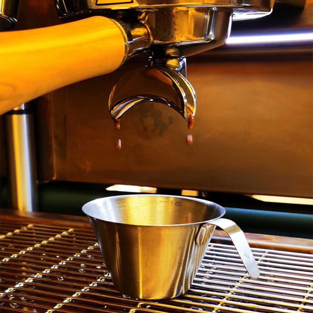 ☕ 90ml ถ้วยช็อตเอสเพรสโซ่ ช็อตกาแฟ Measuring Cup Stainless Stee - รูปที่ 7