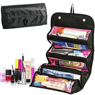 Home Dustproof Zipper For Women Travel Portable Makeup Tools Magic Sticker Storage Bag