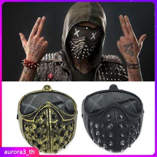 【จัดส่ง】ดูหน้ากากสุนัข Punk Rivet Mask PARTY Punk Devil COSPLAY Masquerade Half Face เครื่องแต่งกาย Props สำหรับปาร์ตี้ฮาโลวีน