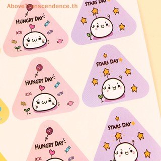 Above สติกเกอร์ ทรงสามเหลี่ยม สําหรับติดถุงซูชิ ข้าวปั้น เบนโตะ
