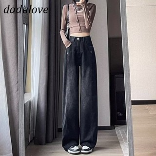 DaDulove💕 New American Ins High Street Washed Jeans Niche High Waist Loose Wide Leg Pants plus Size Trousers