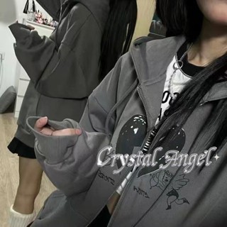 Crystal เสื้อกันหนาว เสื้อฮู้ด ตัวเหมือนคนชั้นสูง New Style unique fashionable WJK2390PEY37Z230911