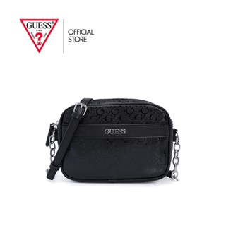 GUESS กระเป๋าสะพายผู้หญิง รุ่น FF862312 ELLISON CAMERA CROSSBODY สีดำ