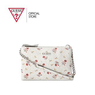 GUESS กระเป๋าสะพาย รุ่น BB872976 MCCLAIN MINI DBL ZIP CROSSBODY สีขาว