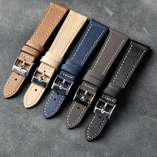 สายนาฬิกาข้อมือ หนังวัวแท้ แฮนด์เมด สไตล์เรโทร ระดับไฮเอนด์ 20 มม. watch strap สําหรับผู้ชาย และผู้หญิง สําหรับ