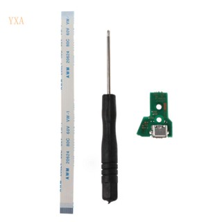 Yxa JDS-040 บอร์ดซ็อกเก็ตชาร์จ USB พร้อมสายเคเบิลริบบิ้น 12Pin สําหรับบอร์ดควบคุม Pro