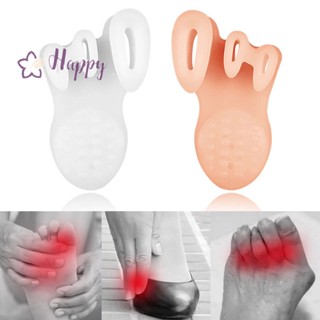 &lt;Happybay&gt; สเปเซอร์นิ้วเท้า สามนิ้ว 1 คู่ พร้อมเม็ดนวด Hallux Valgus Corrector สบาย มองไม่เห็น แยกตาปลา ลดราคา