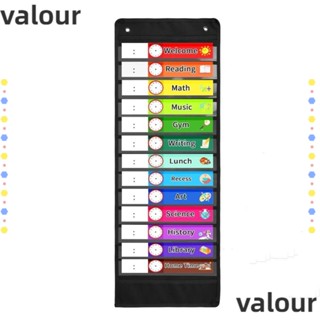 Valour บอร์ดตารางเวลา 13x35.4 นิ้ว 13+1 ช่อง สีดํา สําหรับสํานักงาน DIY
