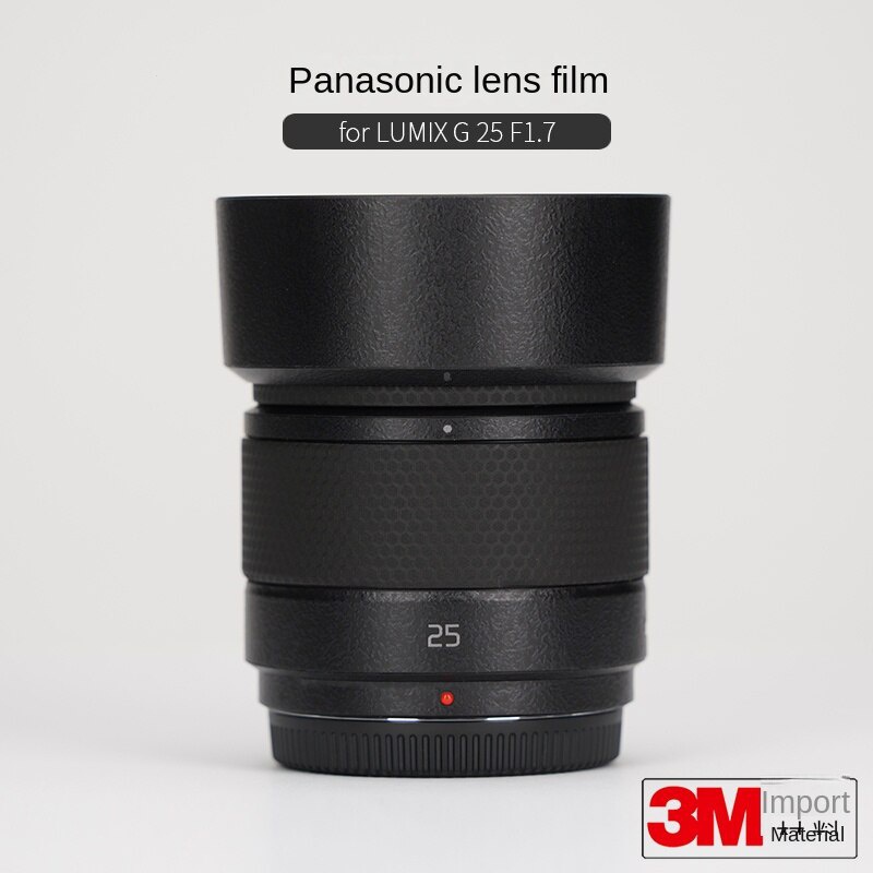สติกเกอร์คาร์บอนไฟเบอร์ ลายพราง ป้องกันเลนส์กล้อง 3M สําหรับ Panasonic LUMIX G 25 F1.7