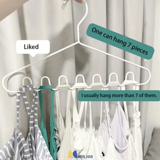 [จุด]Wave Multi-ปากDrying Rack Support Hanger ไม้แขวนเสื้อพลาสติกอเนกประสงค์Drying Rack Storage Hanger MOLISA