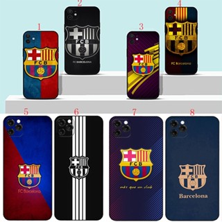 Iphone X XS 5 5s 6 6s Pplus 7 8 7 Plus 8 Plus SE 2016 H6 การ์ตูนอะนิเมะ โลโก้ Barcelona เคสโทรศัพท์ แบบนิ่ม สีดํา