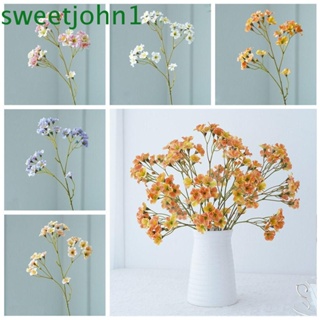 Sweetjohn ดอกข้าวโพดประดิษฐ์ 3 ดอก แฮนด์เมด สําหรับตกแต่งบ้าน ห้องนั่งเล่น