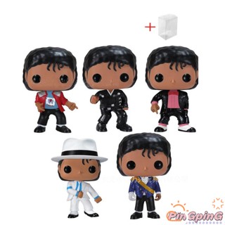 ตุ๊กตาฟิกเกอร์ Funko Pop Michael Jackson ขนาด 10 ซม. เหมาะกับของขวัญวันเกิด สําหรับแฟนคลับ เพื่อน