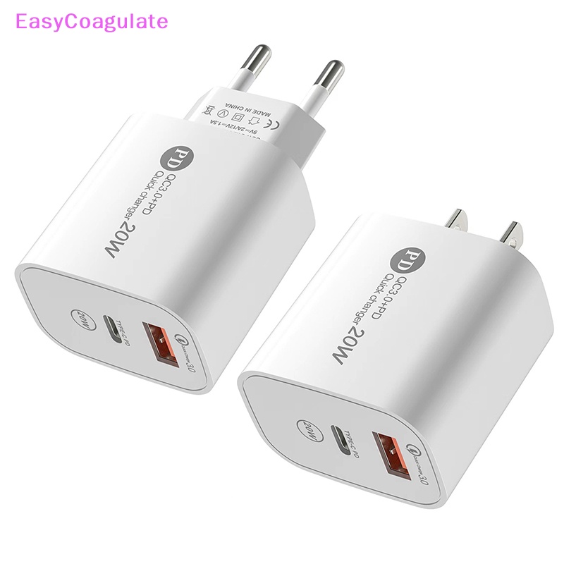 Eas PD 20W USB Charger ชาร์จเร็ว 3.0 ชาร์จเร็ว อะแดปเตอร์ชาร์จโทรศัพท์ Tyep-C สําหรับโทรศัพท์ Ate