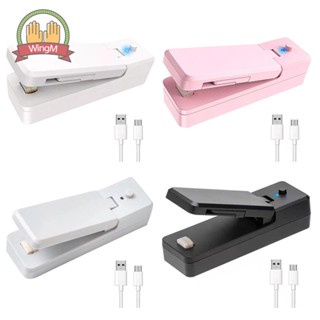 [WingM.th] เครื่องซีลถุงสูญญากาศ แบบพกพา ชาร์จ USB สําหรับถนอมอาหาร ขนมขบเคี้ยว