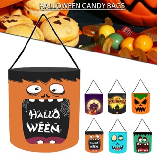 Halloween Kids Pumpkin Ghost Trick Or Treat Tote Bags Candy Bags Gift Basket