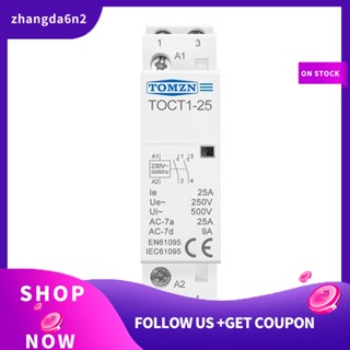 【พร้อมส่ง】TOMZN Toct1-25 2P 25A 220V 230V 50 60HZ รางเชื่อมต่อโมดูลาร์ 25A 2NO AC