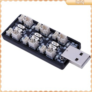 [Lslhj] อะแดปเตอร์ชาร์จแบตเตอรี่ LiPo 1S 6CH 3.7V 4.2V USB 5V 2A สําหรับแบตเตอรี่บังคับ