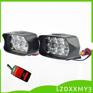 [Lzdxxmy3] ไฟตัดหมอก LED 8 ดวง 12V กันน้ํา สําหรับรถจักรยานยนต์